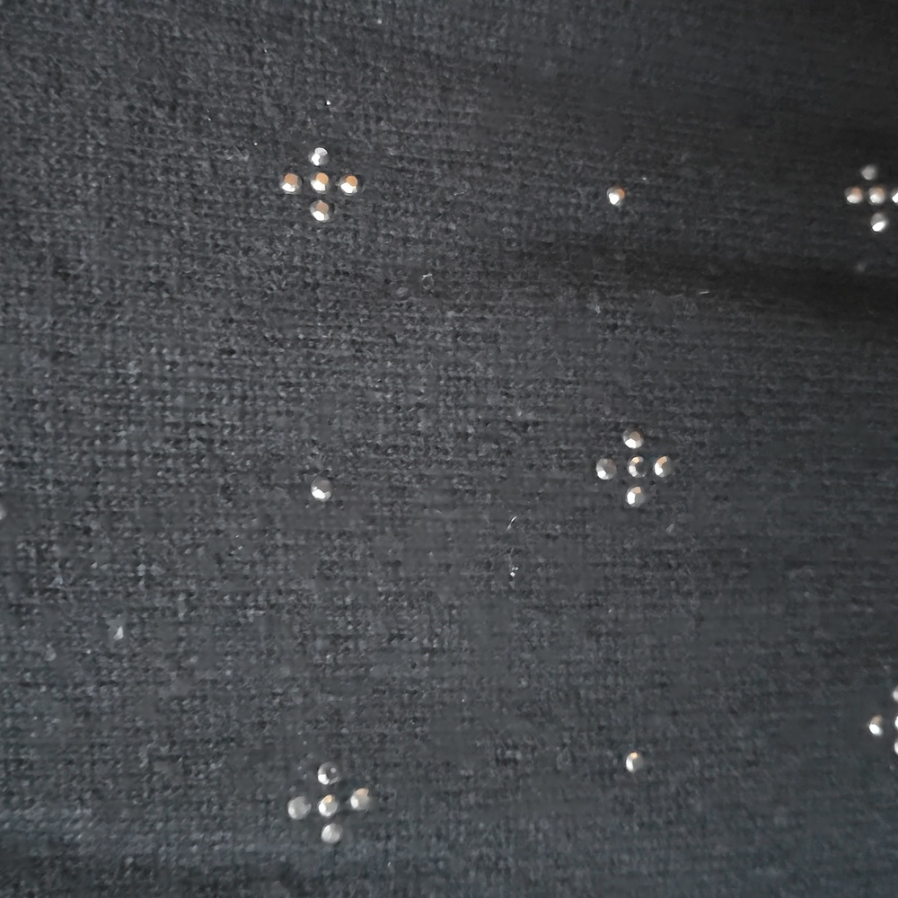 Alice + Olivia Beaded Pearl Embellished Short Sleeve Sweater Neiman Marcus M - Picture 8 of 12